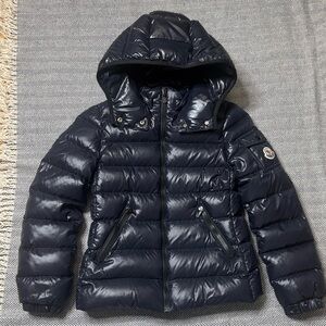 Moncler Kids Down Padded Bady Jacket in Night Blue